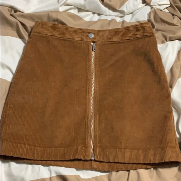 Wilfred Free aritzia brown camel cord zip skirt - Picture 2 of 4